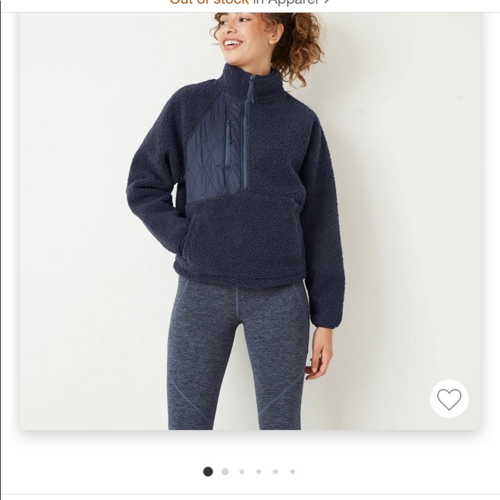 Women’s Half Zip Sherpa Pullover Sweatshirt